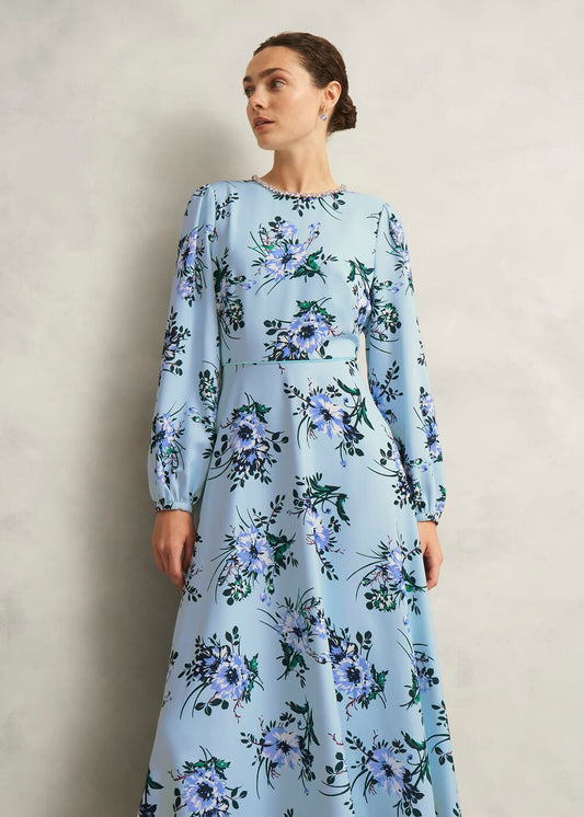 Primus-Embellished Floral Dress