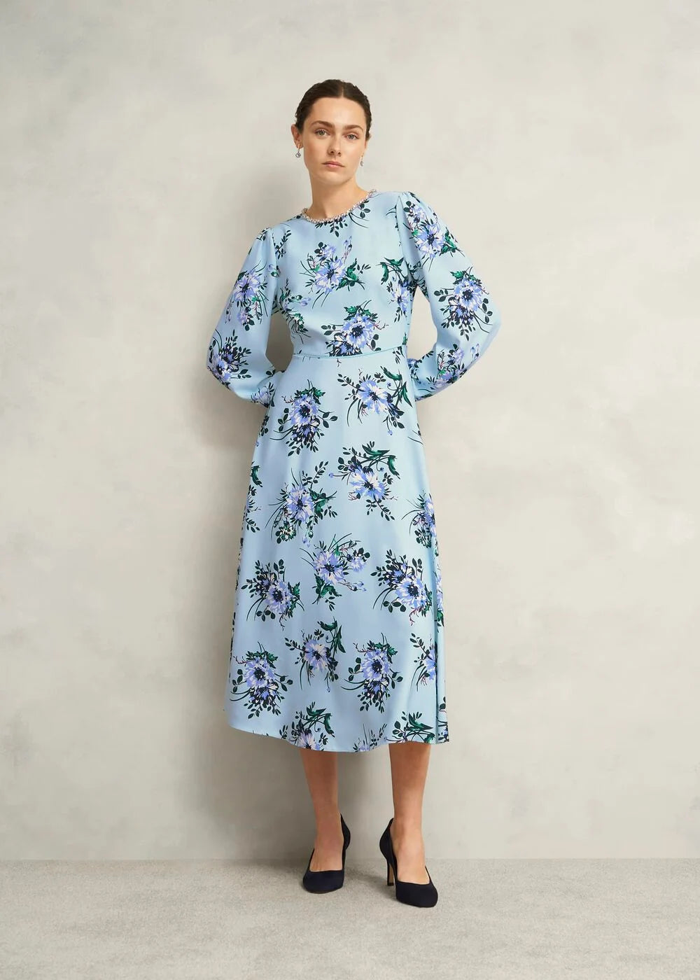 Primus-Embellished Floral Dress