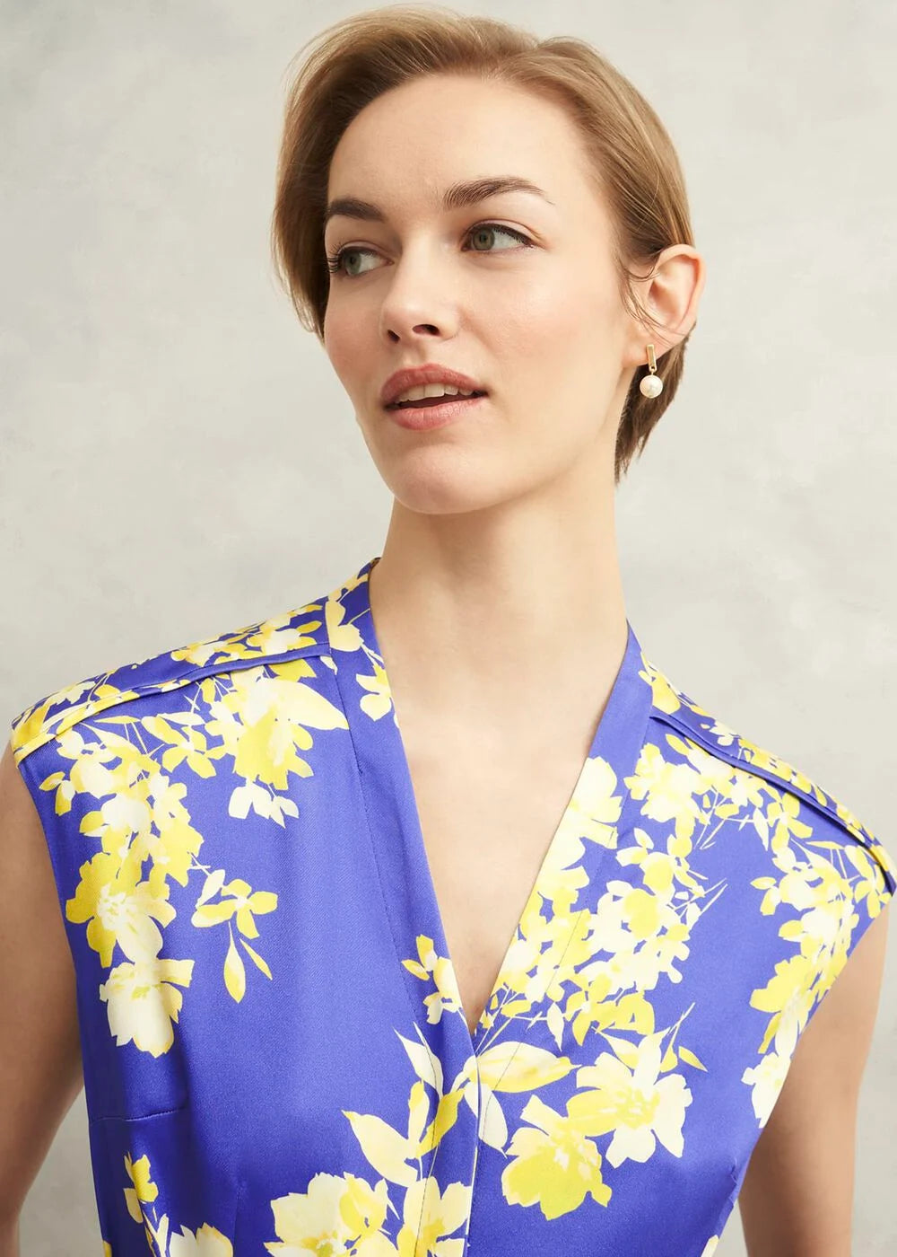 Primus-Floral V Neck Jumpsuit