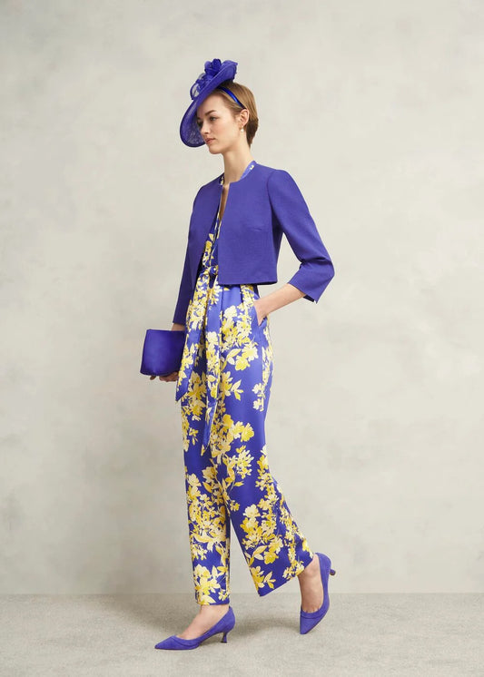 Primus-Floral V Neck Jumpsuit