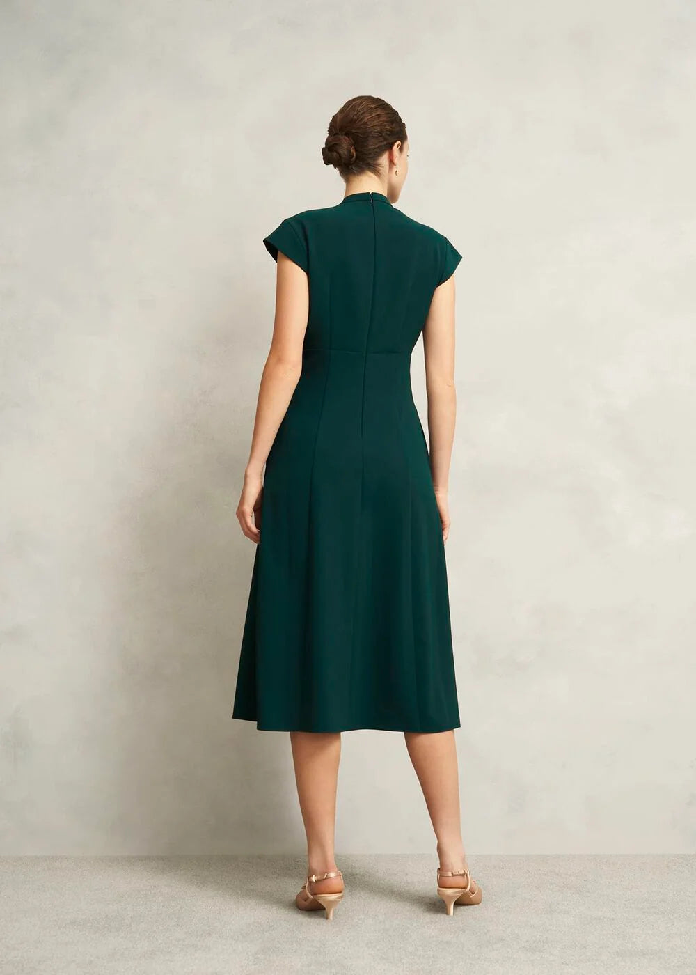 Primus-V Neck Pintuck Dress