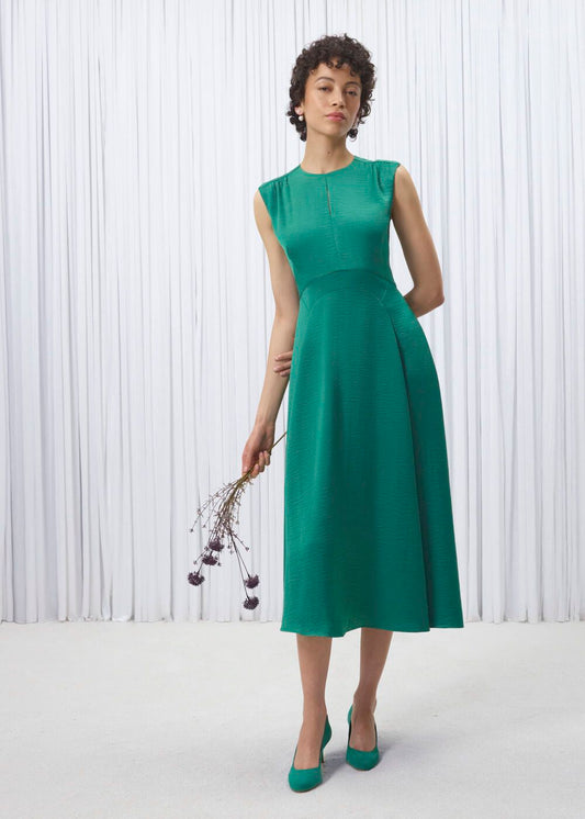 Primus-Satin Midi Dress